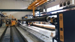 Mesin penggulungan tiang lampu frp